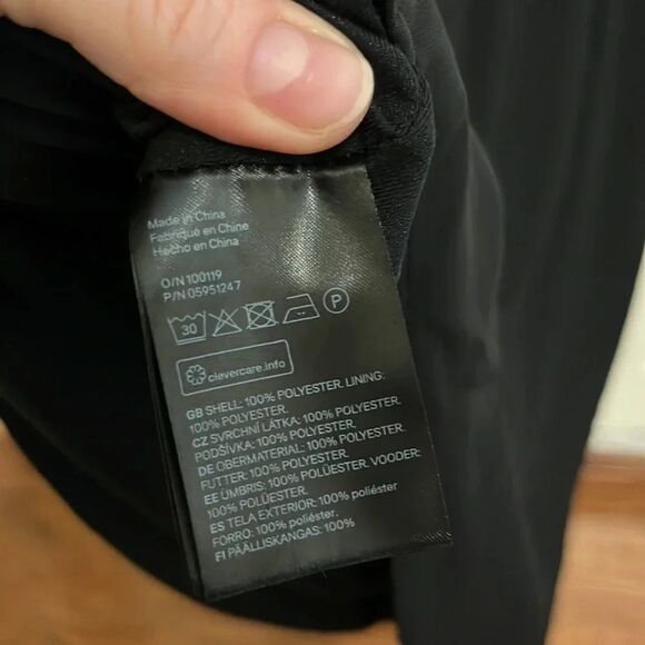 H&M Open Back Ruffled Semi-Sheer Dress Party Chiffon Whimsigoth Black Sz 6 New - Picture 7 of 7